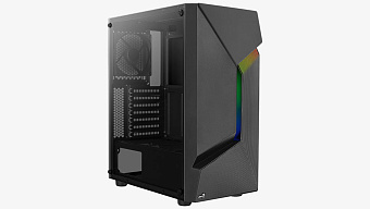 Корпус Aerocool Scape-G-BK-v1 2*USB3.0, mATX, чёрный