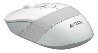 Мышь беспроводная A4Tech Fstyler FG10S 2000dpi бесшумная серый/белый
