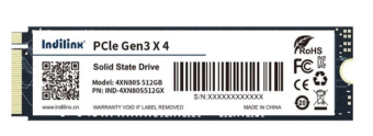 Накопитель SSD M.2 512Gb Indilinx 4XN80S (PCI-E 3.0 x4, 2300/1500 Мбайт/сек)
