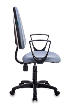 Кресло Бюрократ CH-1300N (ткань, пружинно-винтовой мех. качания, крест. пластик, до 120 кг) Серый