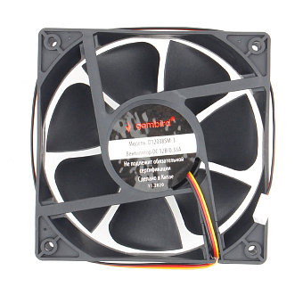 Вентилятор для корпуса 120mm Gembird D12038SM-3 (3-pin, 120x120x38mm, втулка, провод 40 см)