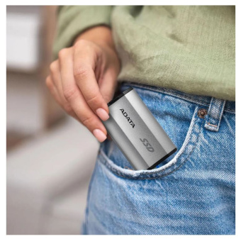 Внешний накопитель SSD 500Gb ADATA SD810 USB3.2 Silver