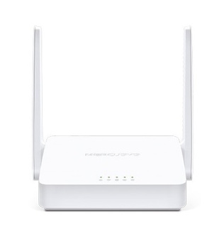 Wi-Fi роутер Mercusys MW300D N300, 2.4 ГГц, 100 Мбит/с, ADSL2+, белый