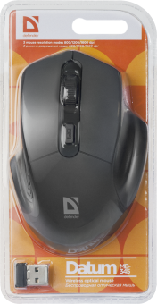 Мышь беспроводная Defender Datum MB-345 Wireless USB черный
