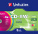 Диск CD-RW 700 Mb Verbatim 8-12x Slim Color Case  (5 шт)
