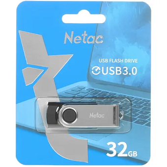 Флешка 32Gb Netac U505 USB3.0 металлическая поворотная крышка