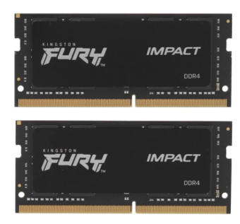 Модуль памяти SODIMM DDR4 64Gb PC4-25600 3200MHz Kingston Fury Impact (Kit of 2)