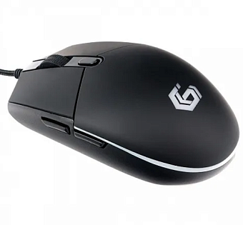 Мышь проводная Gembird MG-780 Gaming 2400dpi Подсветка USB черный (кабель тканевый)