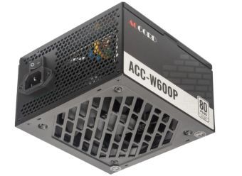 Блок питания 600W Accord ACC-W600P 80 PLUS WHITE 120mm, черный