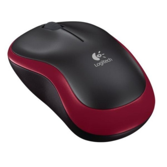 Мышь беспроводная Logitech M185 Wireless темно-красный
