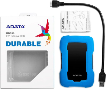 Внешний жесткий диск 1Tb ADATA HD330 2.5" USB3.1 Blue