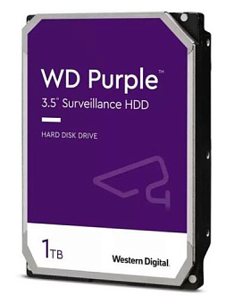 Жесткий диск SATA 1Tb WD Purple 5400rpm 64Mb SATA-3