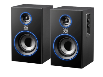 Акустическая система Defender Solar 20 (2x10W, подсветка, Bluetooth) black