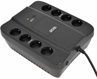 ИБП Powercom Spider  SPD-850N 850 ВА (8 х Euro розеток: 4 с резервным питанием, 4 с фильтрацией)
