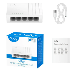Коммутатор 5 port Cudy GS105U 1000 Мбит/с