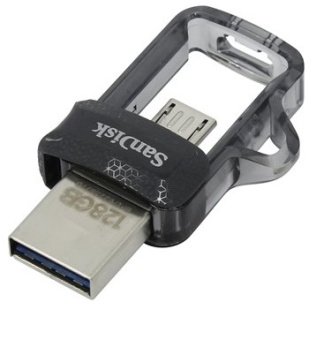 Флешка 128Gb SanDisk Ultra Android Dual Drive OTG USB3.0