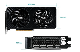 Видеокарта .8Gb PALIT RTX5060Ti DUAL (RTX5060Ti) GDDR7 128bit HDMI DP