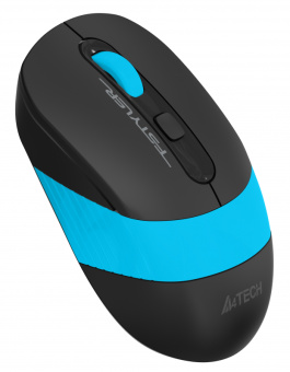 Мышь беспроводная A4Tech Fstyler FG10 2000dpi черный/синий
