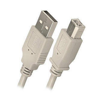Кабель USB2.0 Am < - > Bm  5.0м Buro экранированный, 2 фильтра