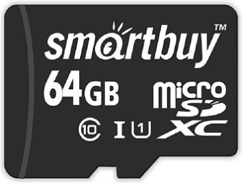 Карта памяти microSD 64Gb SmartBuy Class 10