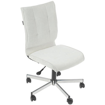 Кресло Бюрократ CH-330M (эко.кожа, без мех. качания, крест. металл, до 120 кг) Белый