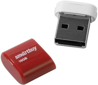 Флешка 16Gb SmartBuy Lara USB Red