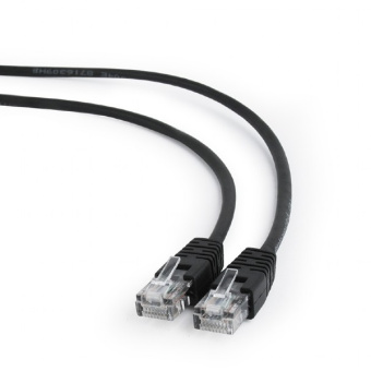 Кабель патч-корд .Patch cord кат.5e  0.25м, Cablexpert, многожильный, черный