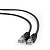 Кабель патч-корд .Patch cord кат.5e  0.25м, Cablexpert, многожильный, черный