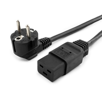 Кабель питания 220V  1.8м, Schuko- C19, 16А, VDE, Cablexpert, черный