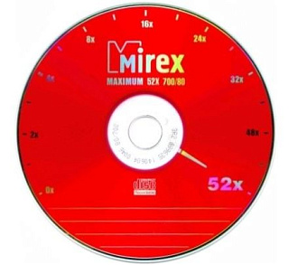 Диск CD-R 700 Mb Mirex 52x Maximum (Бумажный конверт)
