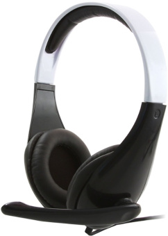 Наушники проводные Gembird MHS-901 (мониторные закрытые, 20 - 20 000 Гц, 105 дБ) black-white