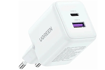 Сетевое зарядное устройство UGREEN X516 30W USB-C USB-A белый
