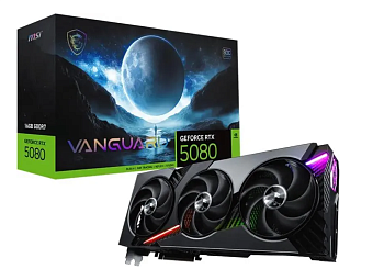Видеокарта 16Gb MSI RTX 5080 16G VANGUARD SOC (RTX5080) GDDR7 256bit HDMI DP