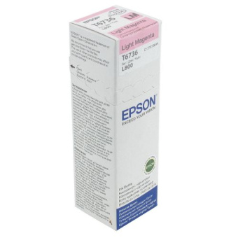 Картридж струйный EPSON T6736 для Epson L800/L805/L810/L850/L1800, светло-пурпурный