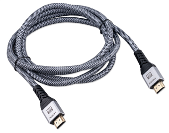 Кабель соединительный DP (m) < - > DP (m)  2.0м, ver 2.1, Cablexpert  тройной экран нейлон.оплетка серый