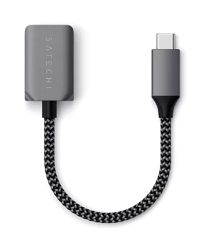 Переходник Satechi USB-C to USB-A Space Gray