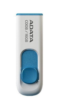 Флешка .16Gb ADATA [C008] USB белый/синий
