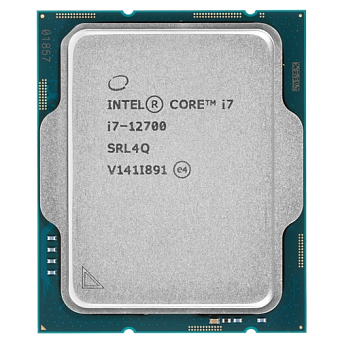 Процессор LGA 1700 Intel i7-12700 (2.1/25Mb/65W/UHD770/12C20T) OEM