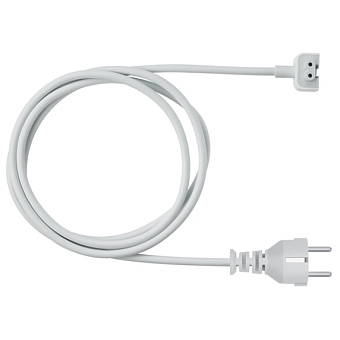 Кабель питания 220V  1.5м, Schuko-2pin, Apple белый