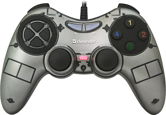 Геймпад Defender Zoom (ПК, 4-позиционный переключатель, 1.5 м) USB