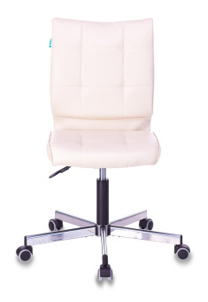 Кресло Бюрократ CH-330M (эко.кожа, без мех. качания, крест. металл, до 120 кг) Бежевый