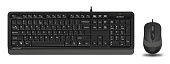 Комплект проводной (клавиатура+мышь) A4Tech Fstyler F1010 Black-Grey