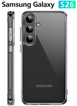 Чехол для смартфона Samsung Galaxy S26 - силиконовый прозрачный