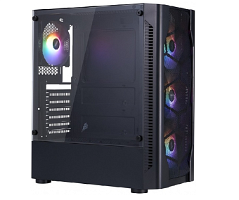 Корпус 1STPLAYER D4-BK-4F1 FRGB ATX Black