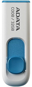 Флешка 32Gb ADATA [C008] USB белый-синий