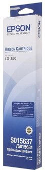 Картридж струйный EPSON S015637 для Epson LX-350/LX-300+II, чёрный