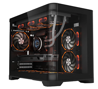 Корпус 1STPLAYER UVIEW UV6 mATX чёрный