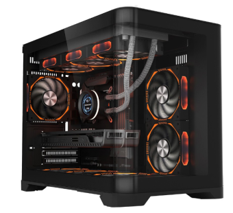 Корпус 1STPLAYER UVIEW UV6 mATX чёрный