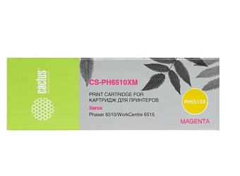 Картридж лазерный Cactus CS-PH6510XM (106R03694) для Xerox Phaser 6510/WC6515 пурпурный