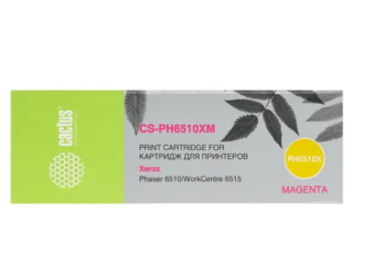 Картридж лазерный Cactus CS-PH6510XM (106R03694) для Xerox Phaser 6510/WC6515 пурпурный